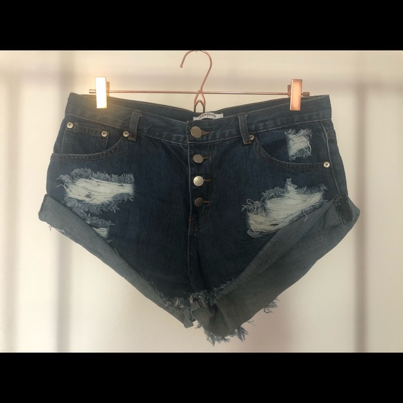 glamorous denim shorts